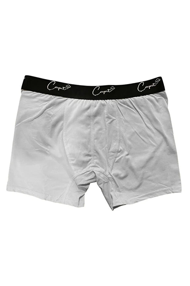 Pamuklu Likralı 3'lü Beyaz Penye Boxer