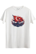 Cotton Istanbul Turkish Flag Printed National T-Shirt