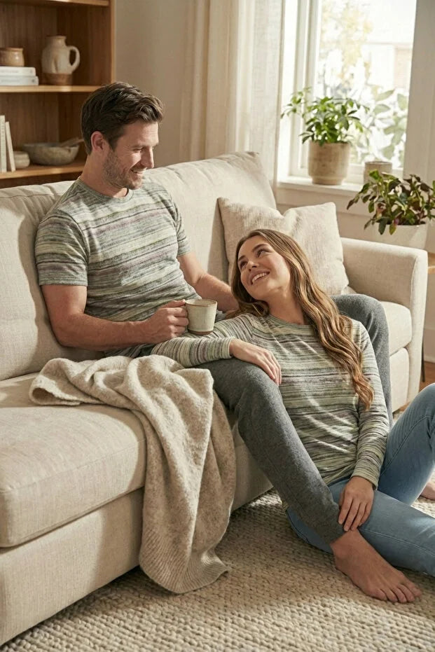 Bequemes Kurzarm-T-Shirt aus 100 % Bio-Baumwolle