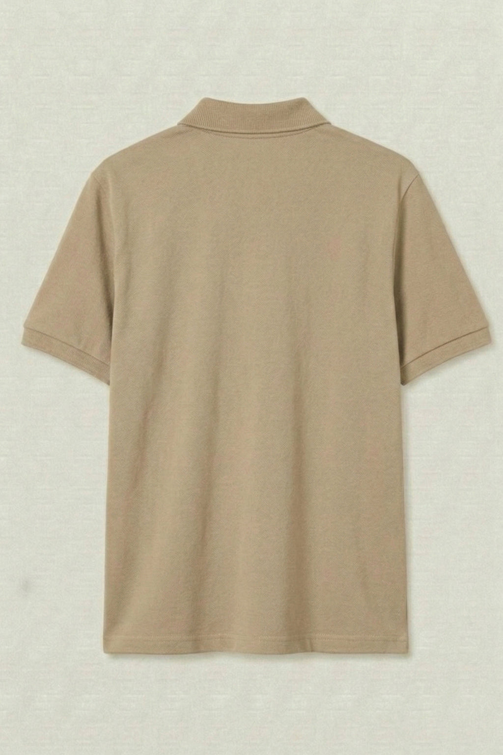 Beige Short Sleeve Polo Shirt