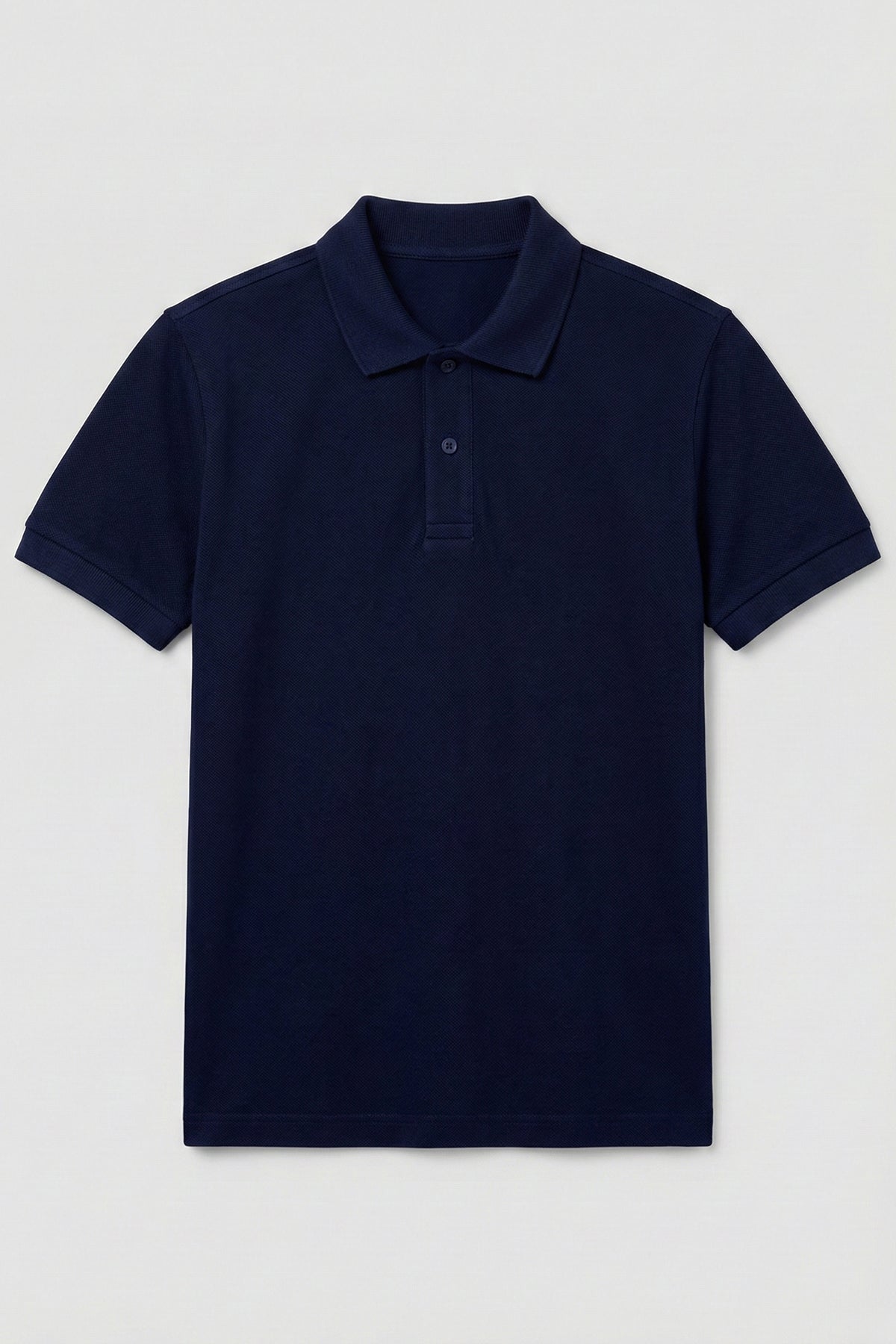 Polo Yaka Kısa Kollu Lacivert Tişört