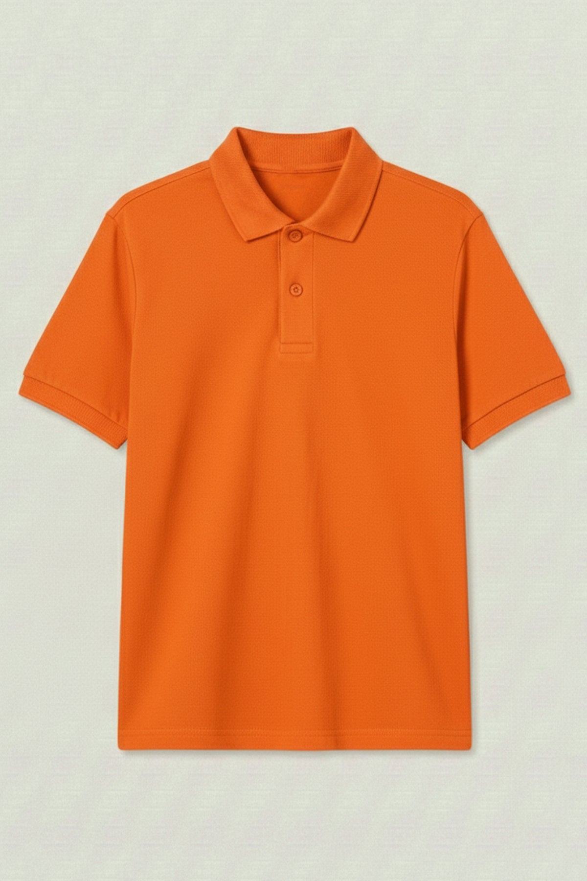 Polo Yaka Kısa Kollu Turuncu Tişört